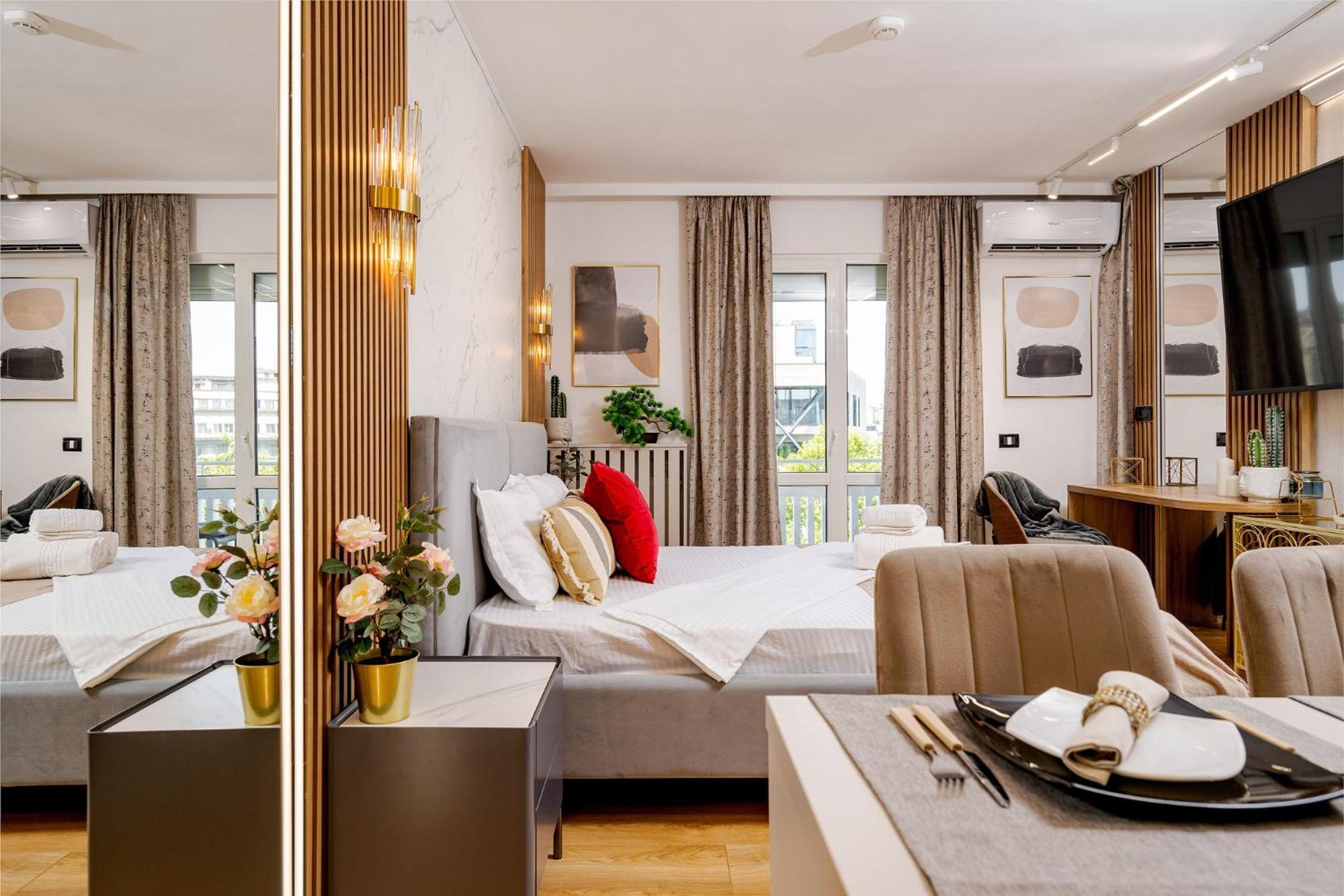 Romana Vibe Elegance In The Heart Of The City Bukares Bagian luar foto